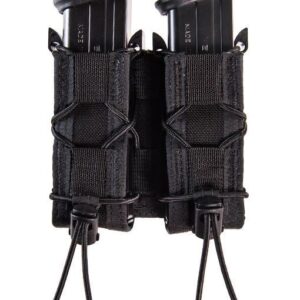 High Speed Gear Pistol TACO MOLLE Black Double Magazine Pouch