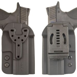 CompTac QB OWB Kydex Holster- Modular Fit-Size 1-Black