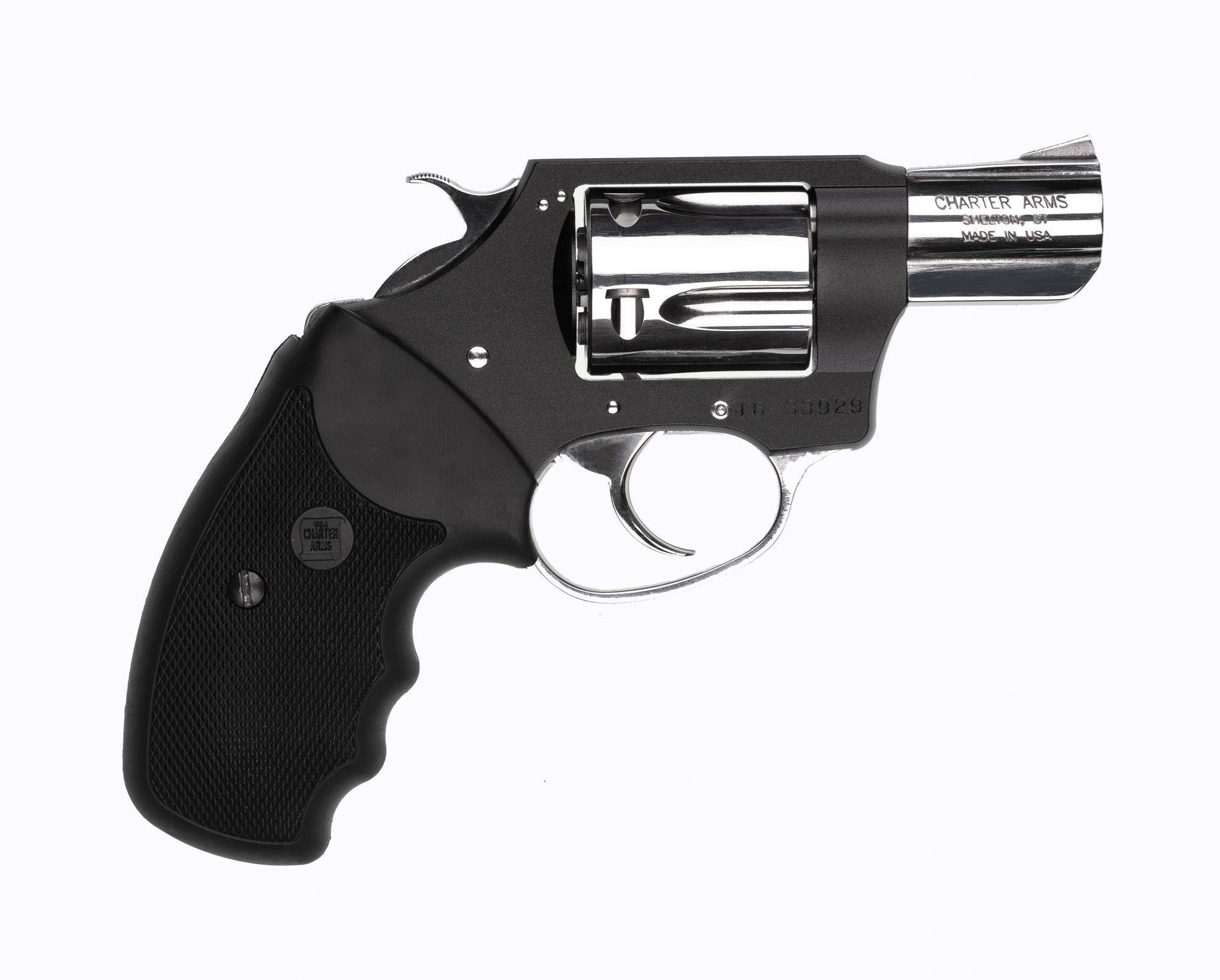 Charter Arms - UNDERCOVER Lite .38 Special 2" Full Grip Standard Hammer Black/Hi-Polish