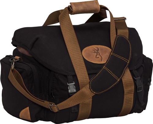 BROWNING LONA CANVAS SHOOTING - BAG 19"WX11.5"HX13"D BLK/BRN