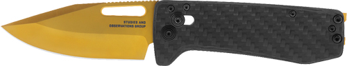 SOG KNIFE ULTRA XR CARBON - FIBER 2.8" PLN EDGE GOLD - Image 2