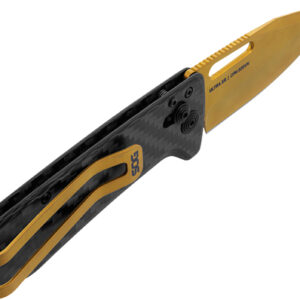 SOG KNIFE ULTRA XR CARBON - FIBER 2.8" PLN EDGE GOLD