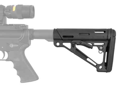 HOGUE AR-15 COLLAPSIBLE STOCK - BLACK RUBBER COMMERCIAL - Image 2