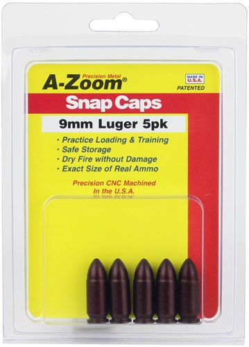 A-ZOOM METAL SNAP CAP 9MM - LUGER 5-PACK - Image 2