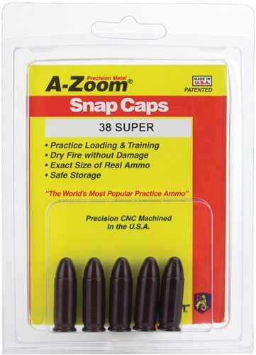 A-ZOOM METAL SNAP CAP - .38 SUPER 5-PACK - Image 2