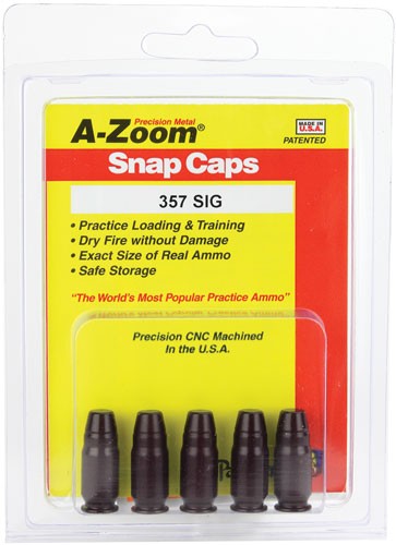 A-ZOOM METAL SNAP CAP .357SIG - 5-PACK - Image 2
