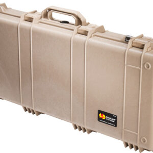 PELICAN 1700 CASE W/ WHEELS - 3 PC FOAM FITS 34" GUNS TAN