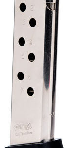WALTHER MAGAZINE PPK/S 380ACP - 7RD FINGER REST NICKEL