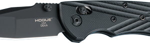 HOGUE DEKA 3.25" ABLE LCK FLDR - WHARNCLIFFE G-10 FRME BLACK