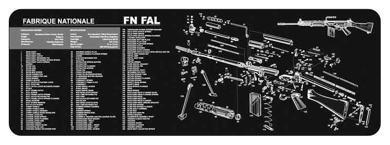 TEKMAT ARMORERS BENCH MAT - 12"X36" FN-FAL