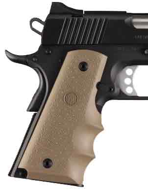 HOGUE GRIPS COLT GOVT MODEL - W/FINGER GROOVES FDE