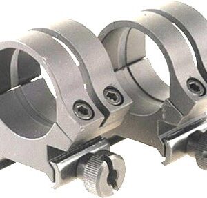 WEAVER RINGS DETACHABLE QUAD- - LOCK 1" HIGH SILVER .332"