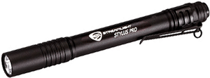 STREAMLIGHT STYLUS PRO LIGHT - WHITE LED BLACK W/POCKET CLIP