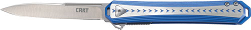 CRKT STICKLER 3.38" FOLDER - ASSISTED SS/BLUE HANDLE - Image 2