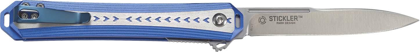 CRKT STICKLER 3.38" FOLDER - ASSISTED SS/BLUE HANDLE - Image 3