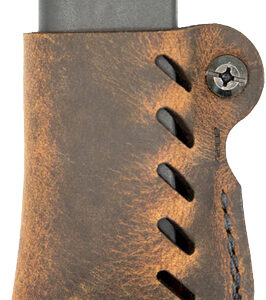VERSACARRY LEATHER MAG HOLDER - SINGLE STACK FLEX VENT DIS BRN