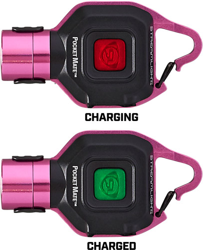 STREAMLIGHT POCKET MATE USB - EDC LIGHT W/POCKET CLIP PINK - Image 2