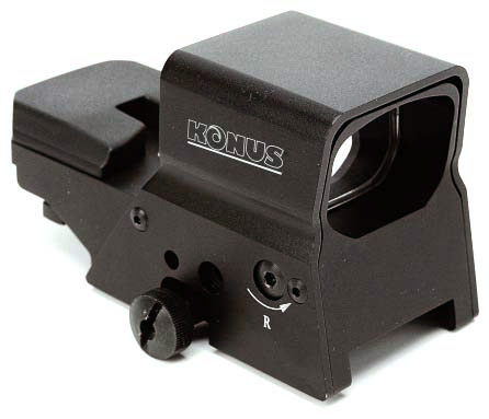 KONUS RED/GRN DOT SIGHTPRO R8 - 2-5MOA 1X39 8-RETIC DUAL RAIL - Image 2