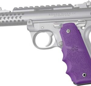 HOGUE GRIPS RUGER 22/45 MKIV - RUBBER GRIPS/FINGER GROOVE PUR