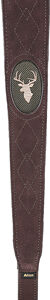 ALLEN SUED DEER HEAD SLING W/ - SWIVELS  BROWN LEATHER
