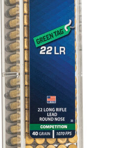 CCI GREEN TAG 22LR 40GR - LEAD-RN 1070FPS 100RD 50BX/CS