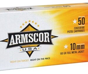 ARMSCOR 10MM 180GR FMJ - 50RD 20BX/CS MADE IN USA