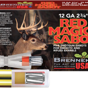 BRENNEKE USA RED MAGIC 12GA - 2.75" 1OZ SABOT 5RD 50BX/CS