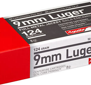 AGUILA 9MM LUGER 124GR FMJ-RN - 50RD 20BX/CS