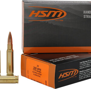 HSM SUBSONIC 308 WIN 175GR - BTHP MATCH KING 20RD 10BX/CS