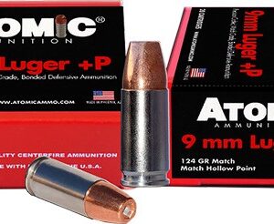 ATOMIC 9MM LUGER +P 124GR JHP - 20RD 10BX/CS