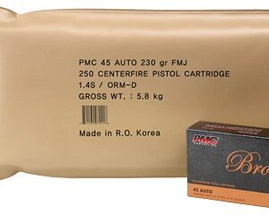 PMC AMMO 45 ACP 230GR FMJ-RN - 250RD BATTLE PACK 3BP/CS