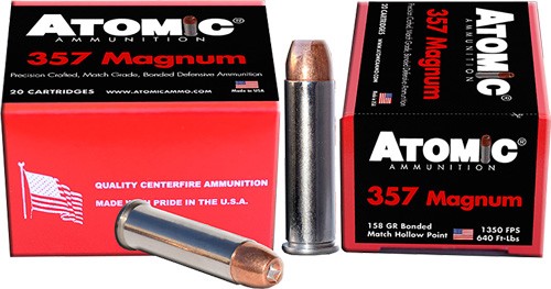 ATOMIC 357 MAG 158GR BONDED - JHP 20RD 10BX/CS