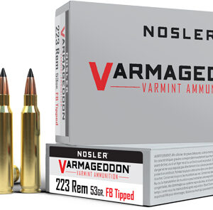 NOSLER VARMAGEDDON 223 REM - 53GR FBT 20RD 20BX/CS