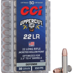 CCI UPPERCUT 22LR 32GR JHP - 950FPS 50RD 100BX/CS