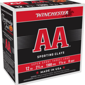 WINCHESTER AA 12GA 2.75" - 1-1/8OZ #8 1300FPS 250RD CASE