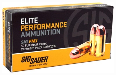 SIG AMMO 9MM 115GR FMJ 50RD - 10BX/CS