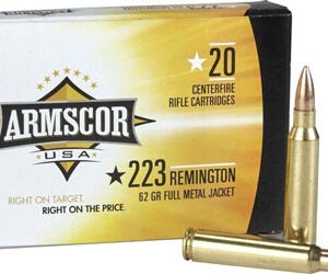 ARMSCOR 223 REM 62GR FMJ - 20RD 50BX/CS