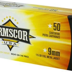 ARMSCOR 9MM LUGER 115GR FMJ - 50RD 20BX/CS
