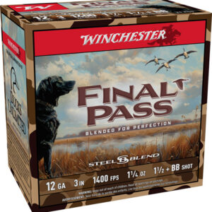WINCHESTER FINAL PASS 12GA 3" - 1-1/4OZ #BB & 1.5 25RD 10BX/CS