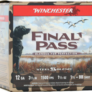 WINCHESTER FINAL PASS 12GA 3" - 1-1/2OZ #BB & 1.5 25RD 10BX/CS