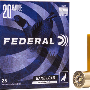 FEDERAL GAME LOAD 20GA 2.75" - 1OZ #7.5 25RD 10BX/CS
