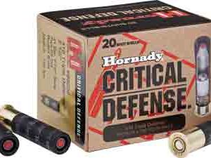 HORNADY CRITICAL DEFENSE 410 - 2.5" 1-SLUG/2-RB 20RD 10BX/CS