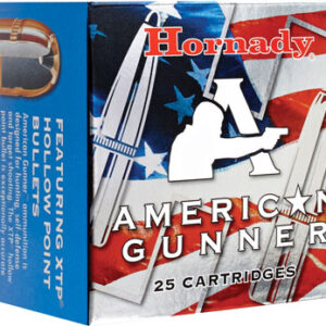 HORNADY AMERICAN GUNNER 9MM - LUGER +P 124GR XTP 25RD 10BX/C