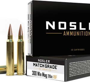 NOSLER MATCH 300 WIN MAG 210GR - REDUCED DRAG HPBT 20RD 10BX/C
