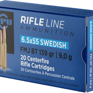 PPU 6.5X55 MAUSER 139GR FMJ - 20RD 10BX/CS