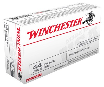 WINCHESTER USA 44 REM MAG - 240GR JSP 50RD 10BX/CS