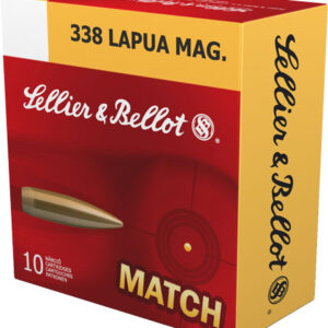 S&B 338 LAPUA MAG MATCH 300GR - BTHP 10RD 10BX/CS