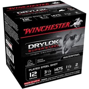 WINCHESTER DRYLOK 12GA 3.5" - 1-1/2OZ #2 1475FPS 25RD 10BX/C