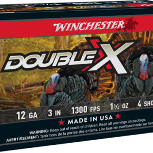 WINCHESTER DOUBLE-X 12GA 3" - 1-3/4OZ #4 10RD 10BX/CS