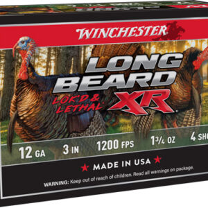 WINCHESTER LONG BEARD XR 12GA - 3" 1-3/4OZ #4 10RD 10BX/CS